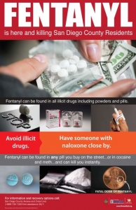 poster fentanyl red english